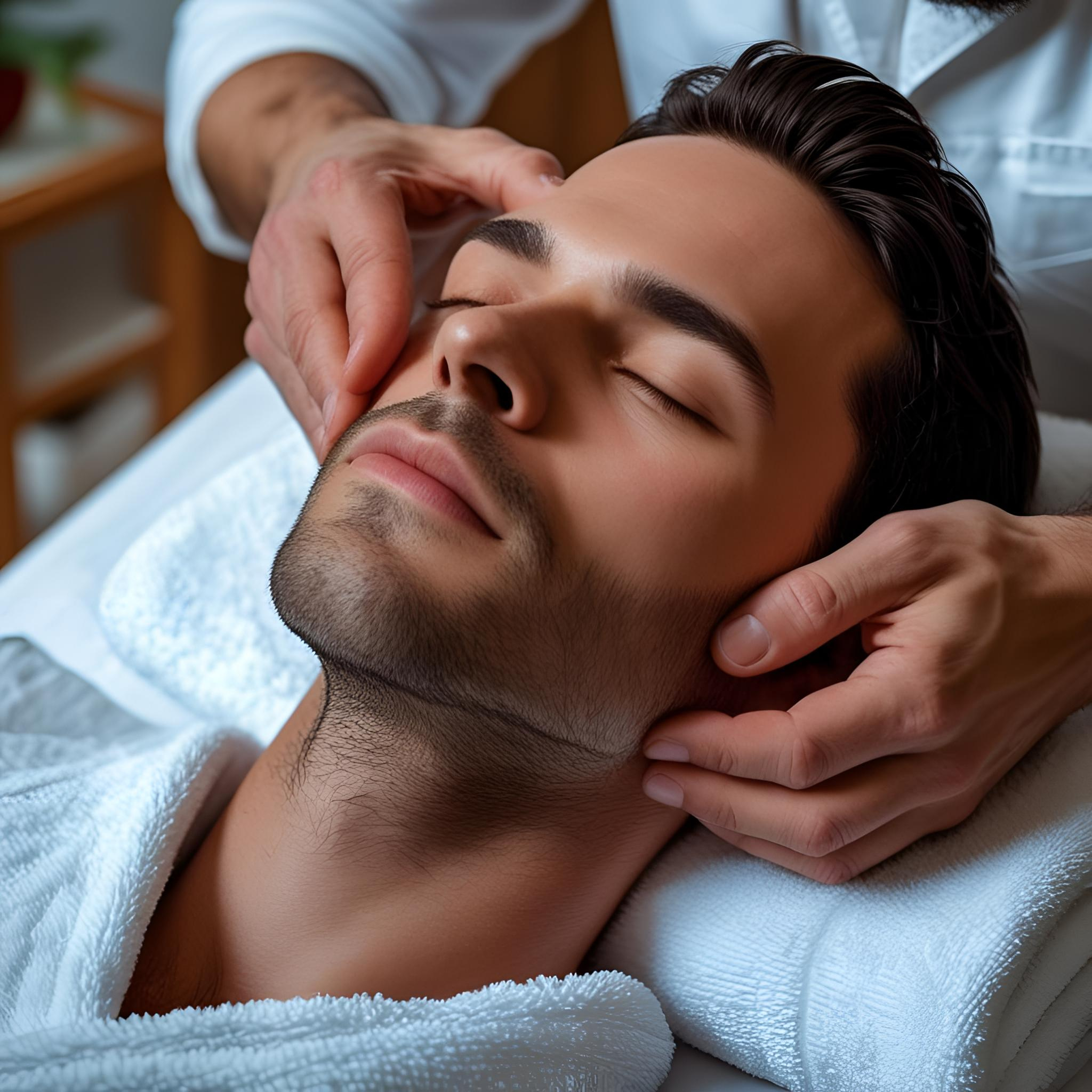 Ilustracja usługi kobido men